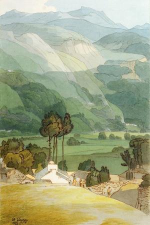 Ambleside, 1786 (W/C with Pen and Ink over Graphite on Laid Paper) - Giclee Print, 12x18