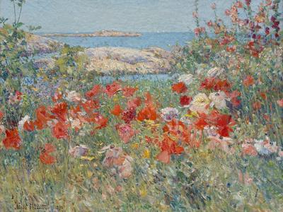 Celia Thaxter's Garden, Isles of Shoals, Maine, 1890 - Giclee Print, 16x12
