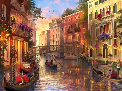 Sunset in Venice - Wall Art Print, 16x12