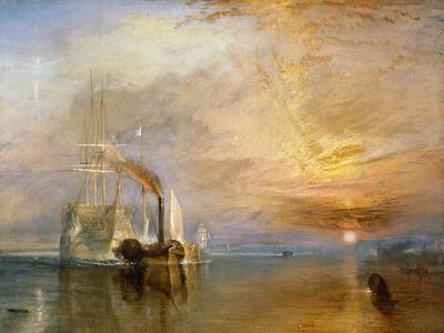 The "Fighting Temeraire" Tugged to Her Last Berth to be Broken Up, Before 1839 - Giclee Print, 16x12