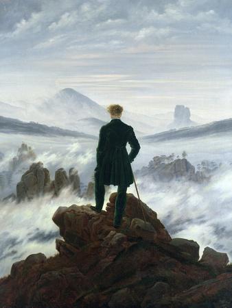 The Wanderer Above the Sea of Fog, 1818 - Giclee Print, 12x16