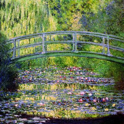 The Waterlily Pond with the Japanese Bridge, 1899 - Giclee Print, 16x16