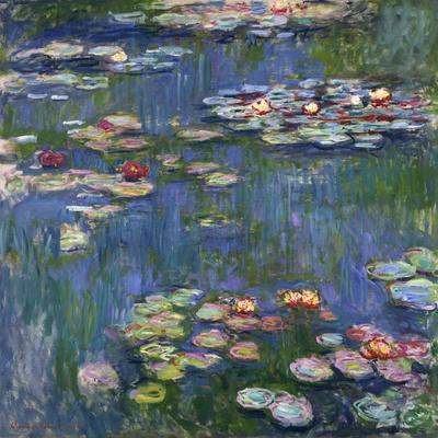 Water Lilies, 1916 - Giclee Print, 16x16
